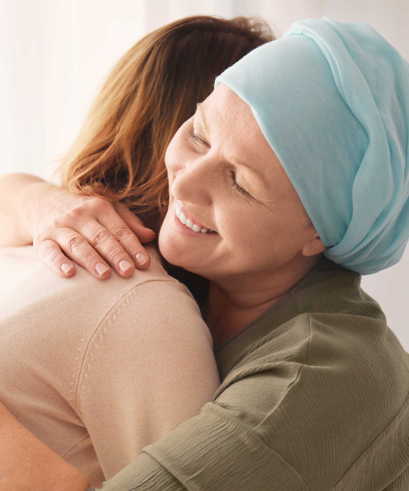 two people in a comforting hug
