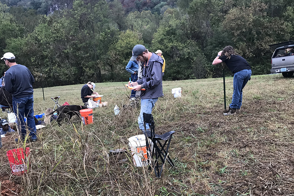 Picture of Eli Oliver at the soil judging competition