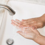 Picture of someone washing their hands