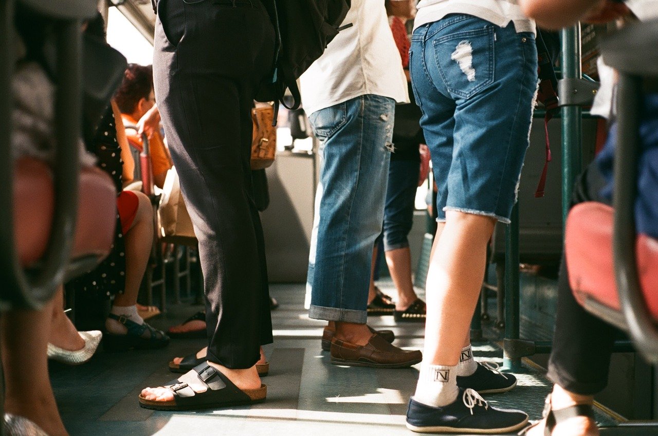 Picture of crowded bus
