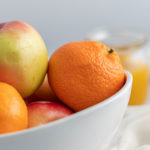 Picture of fruit on a table