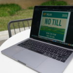 computer screen with no-till logo