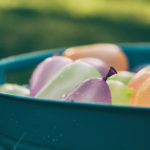 Picture of water balloons in a tub