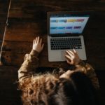 Picture of person sitting at computer