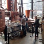 Picture of students at distillery