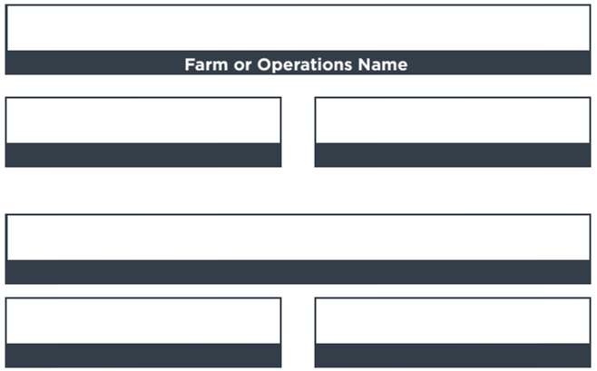 Farm or Operations Name
